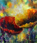 Picture of Poppies in Red and Yellow