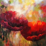 Picture of Poppies in Red and Purple