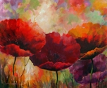 Picture of Four Poppies