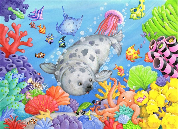 Picture of Baby Seal Under The Sea