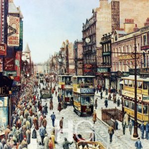 Lunchtime Briggate Leeds c1913