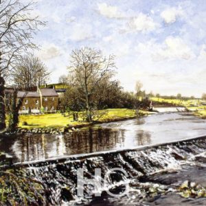 Low Flow. Grassington Weir