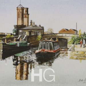 Campaniles and Canal. Leeds Lock